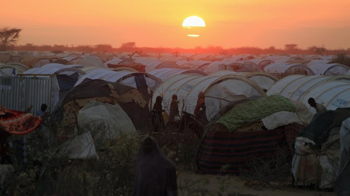 El campo de refugiados de Dadaab, cerca de la frontera entre Kenia y Somalia.