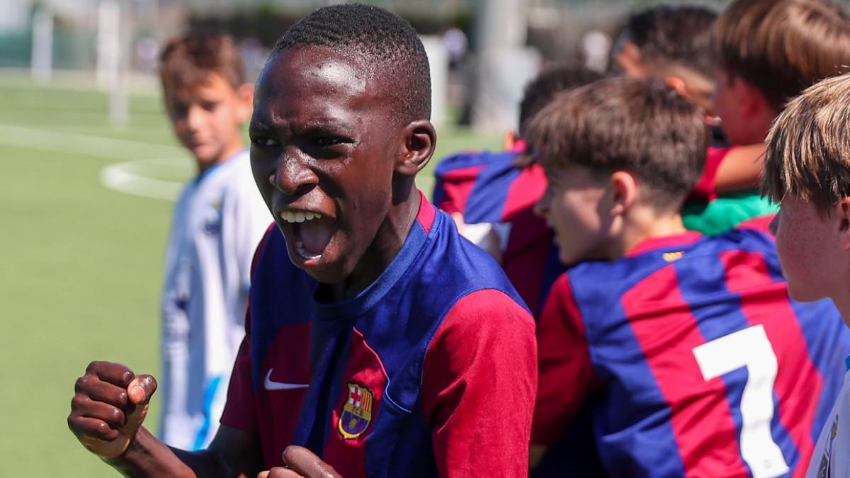 El Sub-12 A del Barça, campeón de liga después