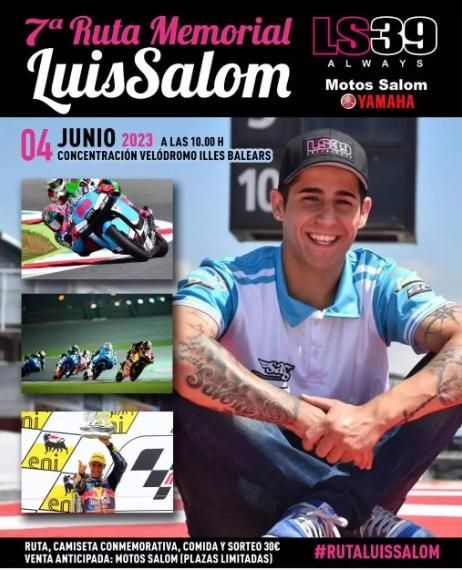 Cartel de la 7º Ruta Memorial Luis Salom.