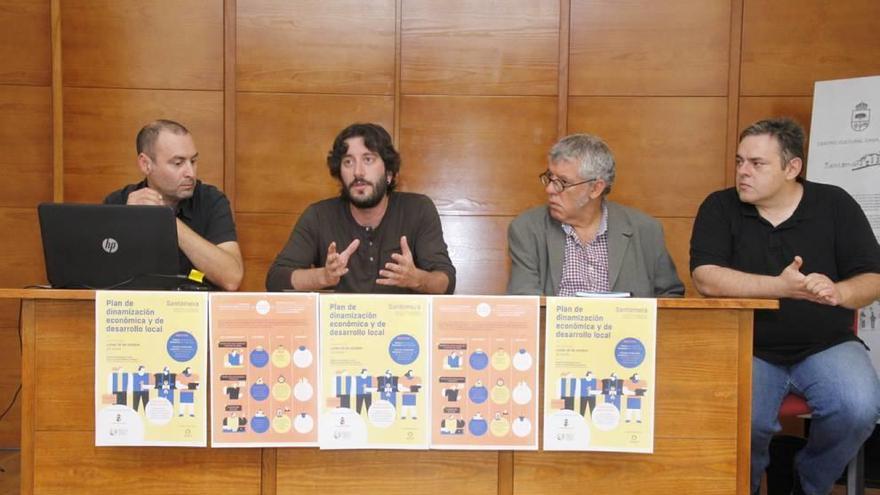 Carinci, Egío, Riquelme y García, ayer en la presentación del proyecto.