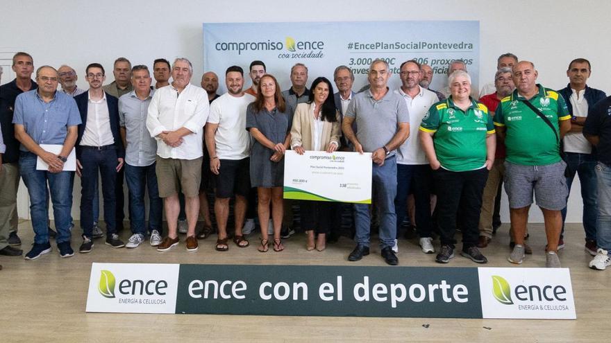 Ence apoya al deporte de base de la comarca de Pontevedra a través de su Plan Social