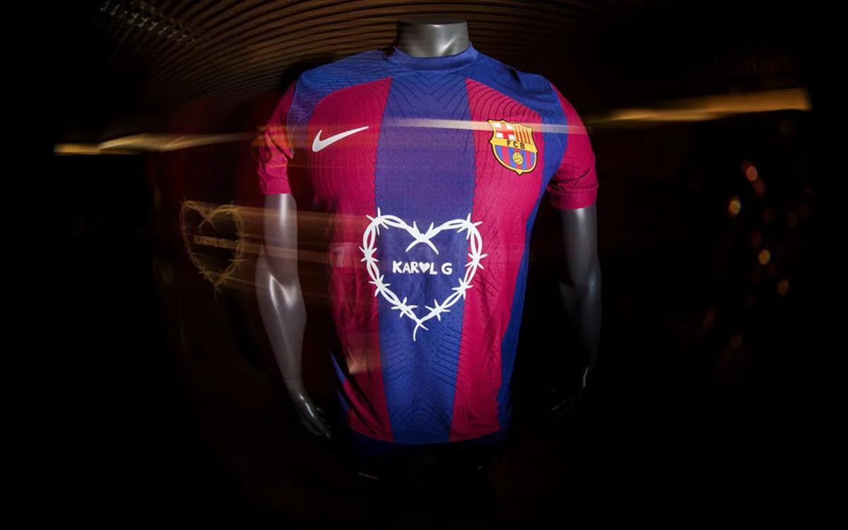 Así luce la nueva camiseta del Barça en colaboración con Karol G