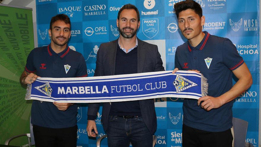 El Marbella FC presenta a Samu de los Reyes y Faurlín