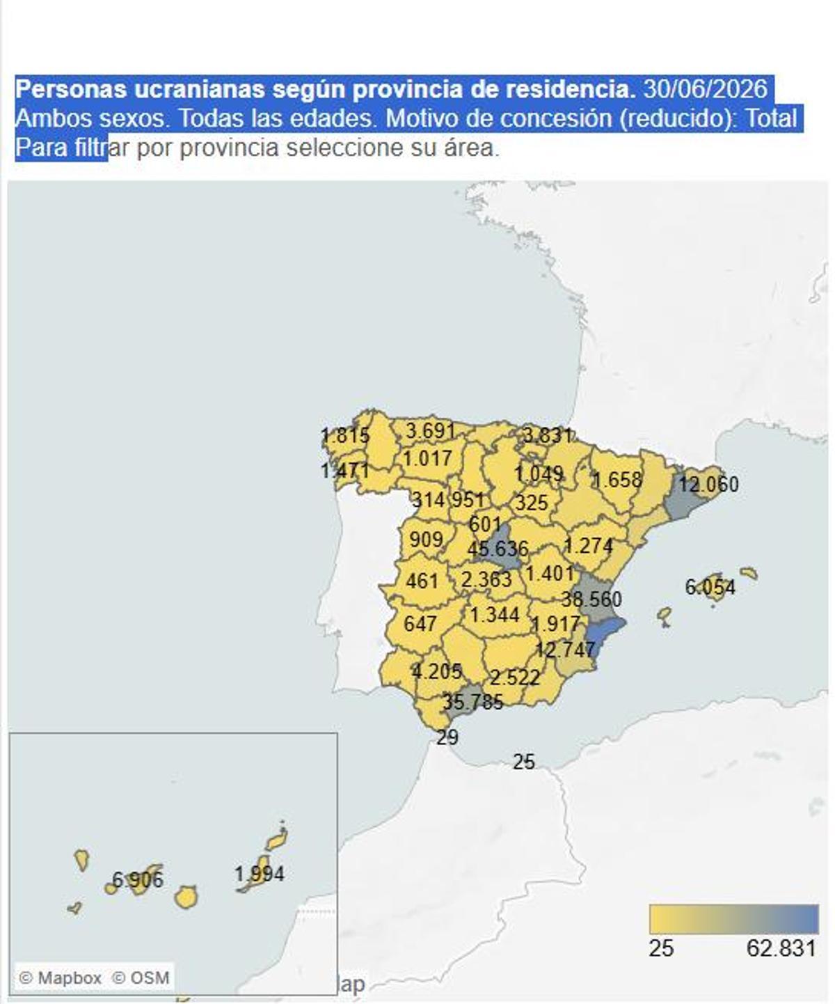 Residentes ucranianos en España