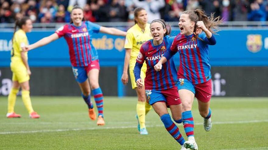 Claudia Pina guía la remontada del Barça en el partido 50 en el Johan Cruyff