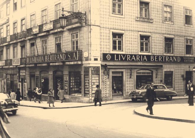 Antigua fachada de la librería Bertrand, Lisboa