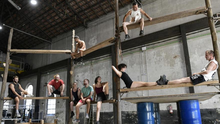 Assaig de l&#039;espectacle Manes de la Fura dels Baus a l&#039;Anònima