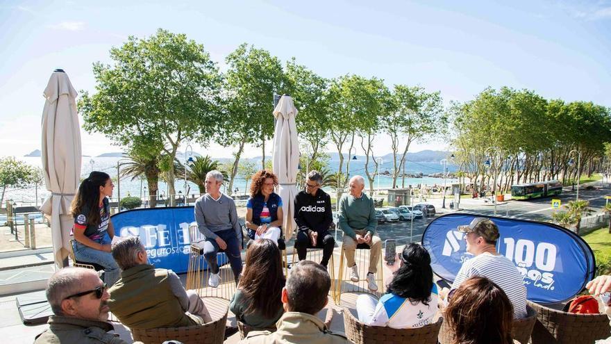 Vaquero, Fiz, España y Salgado presentan la Carreira Praia Samil Fe Seguros