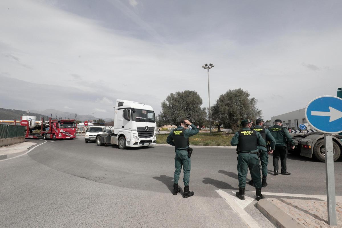 Imagen de una anterior protesta del transporte de mercancías