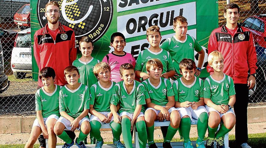 Tots els equips del FC Fruitosenc i SF Escola de Futbol