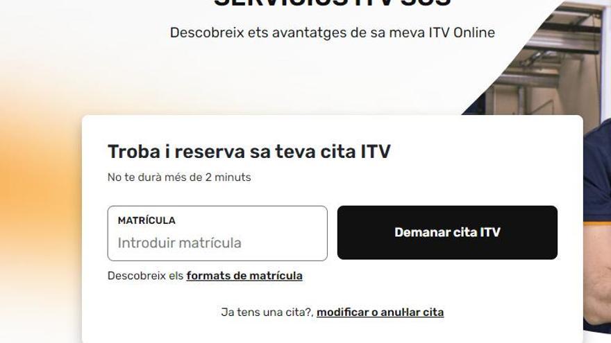 El Consell ordena la corrección de los errores ortográficos de la web de cita previa de la ITV