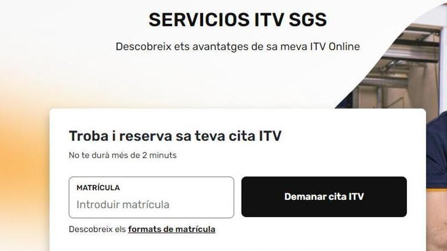 La página web para pedir cita previa en la ITV tiene faltas de ortografía y utiliza el &#039;article salat&#039;