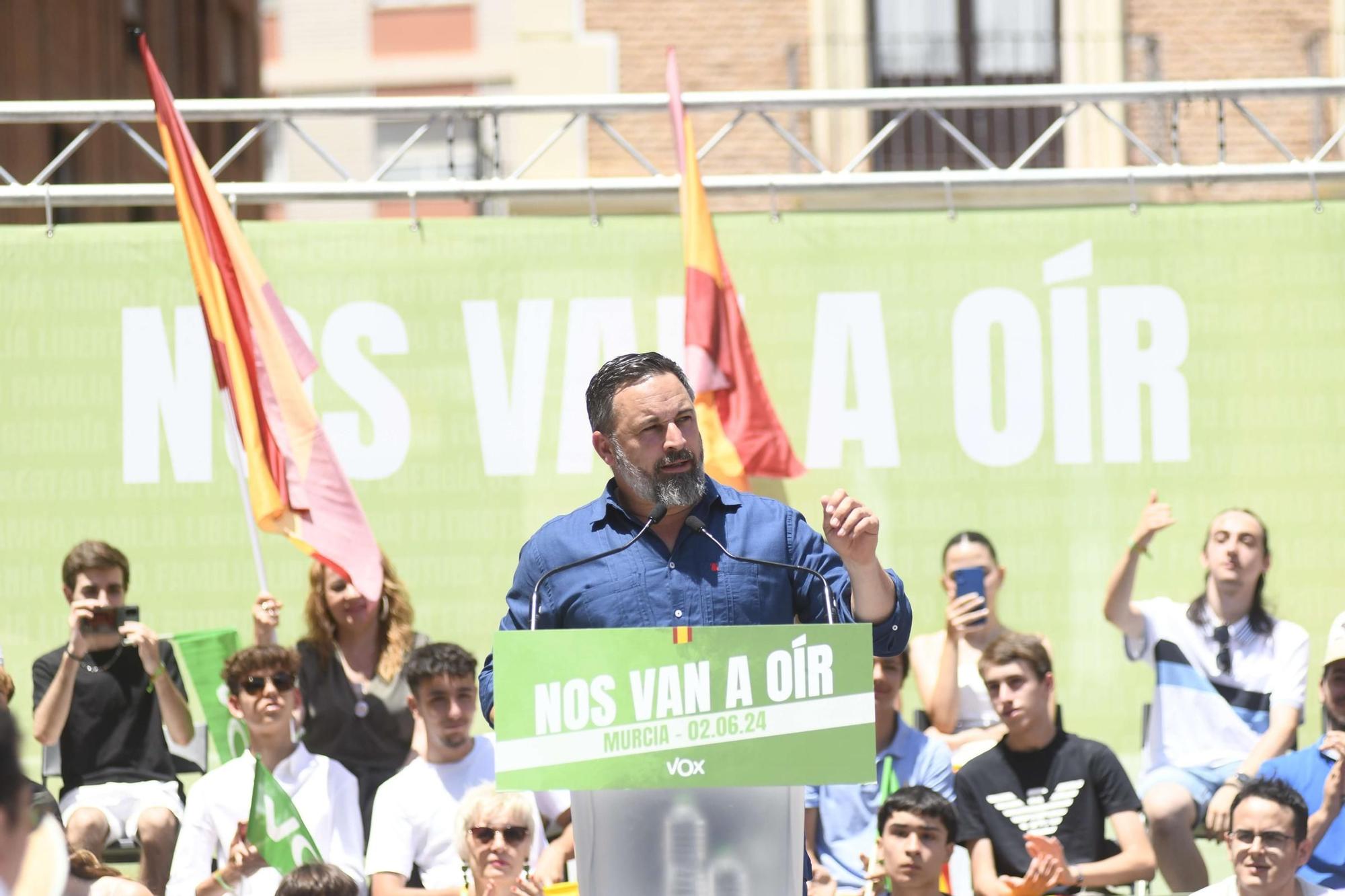 Acto de Santiago Abascal y Jorge Buxadé en Murcia