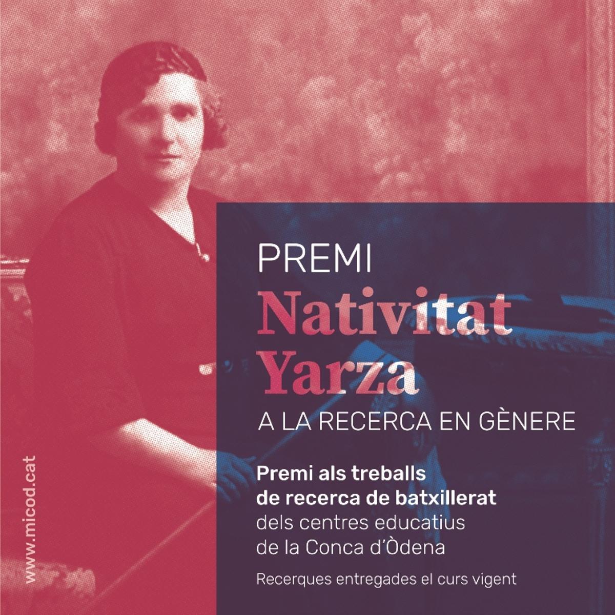 La Mancomunitat de la Conca d’Òdena convoca el 7è Premi Nativitat Yarza per a treballs de recerca sobre temes de gènere