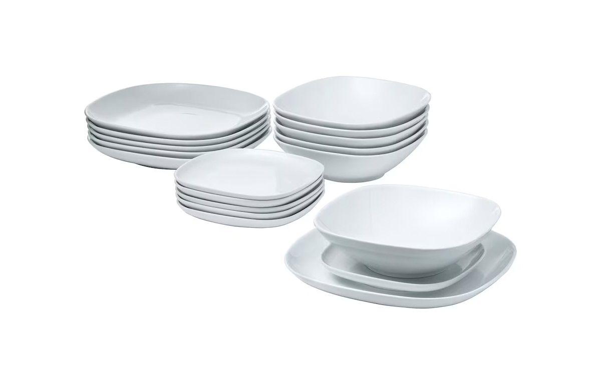 Vajilla Värdera de platos blancos de Ikea