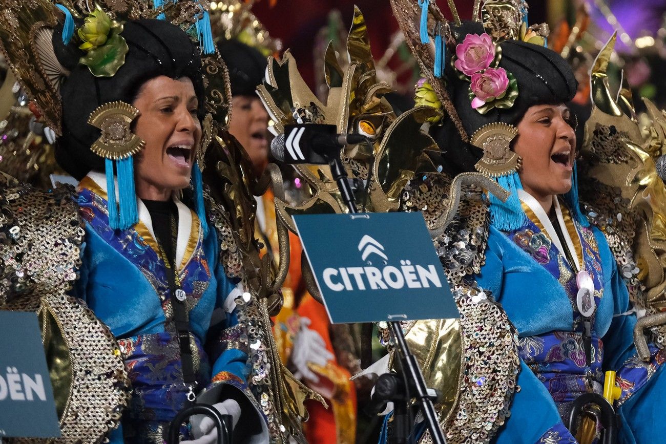 Despistadas durante su actuación en el Concurso de Murgas de Las Palmas de Gran Canaria.