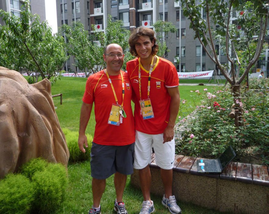 Marcelino Torrontegui posa con Rafa Nadal