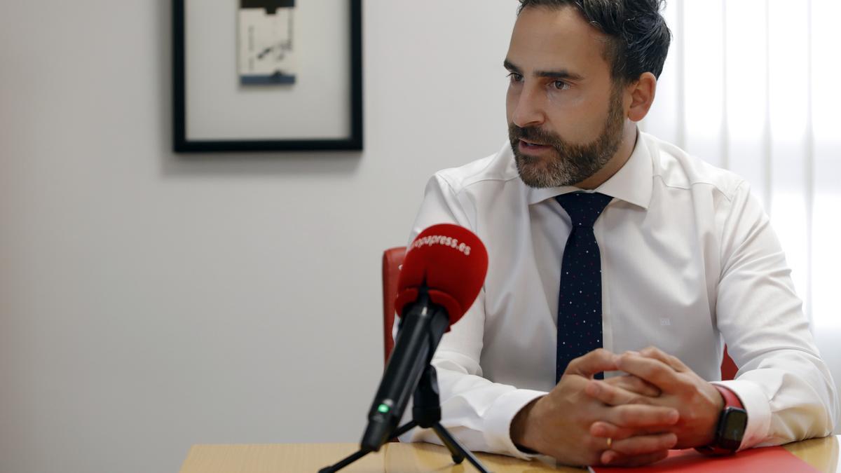Daniel Pérez Morales, secretario general del PSOE de Málaga en una entrevista.