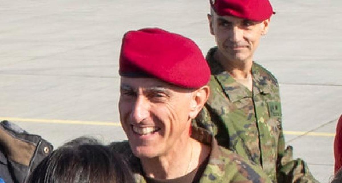 Gustavo Paredes, coronel jefe dle enlace en Kuchyna del despliegue español en Eslovaquia