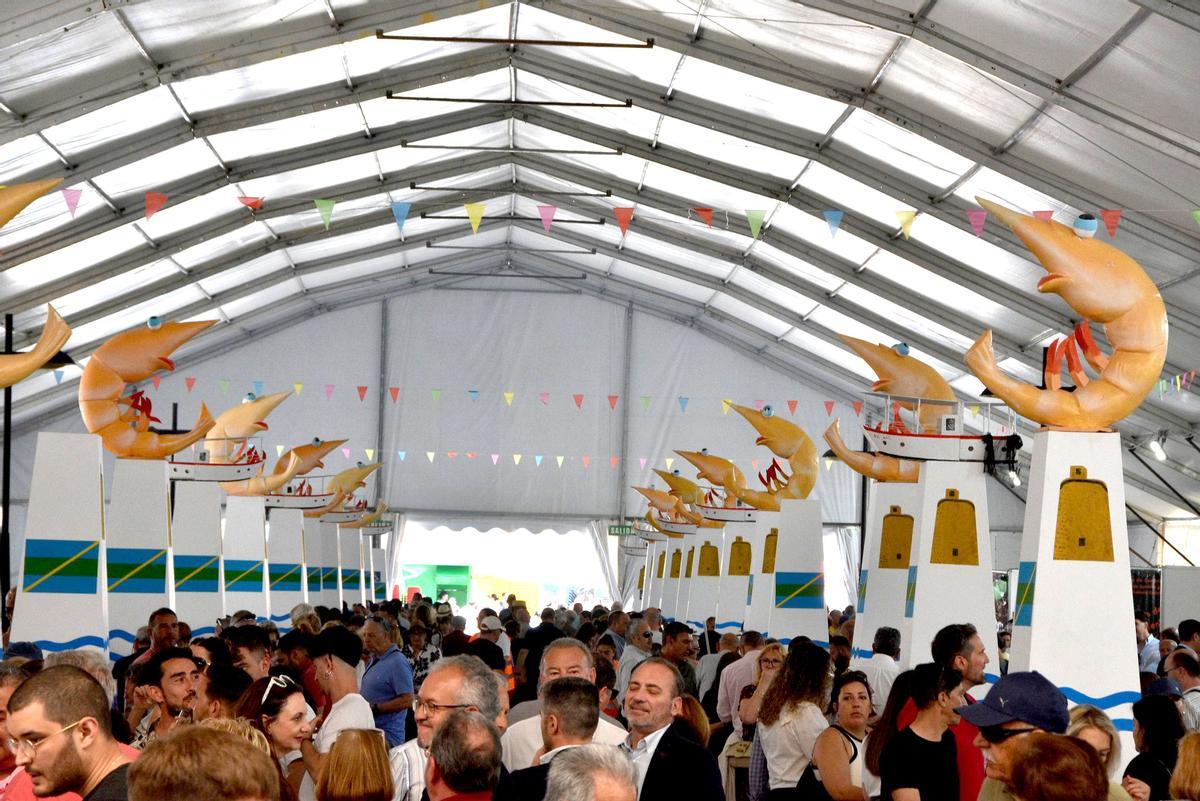 Edición de 2025 de la Feria de la Gamba 2025 en Punta Umbría.