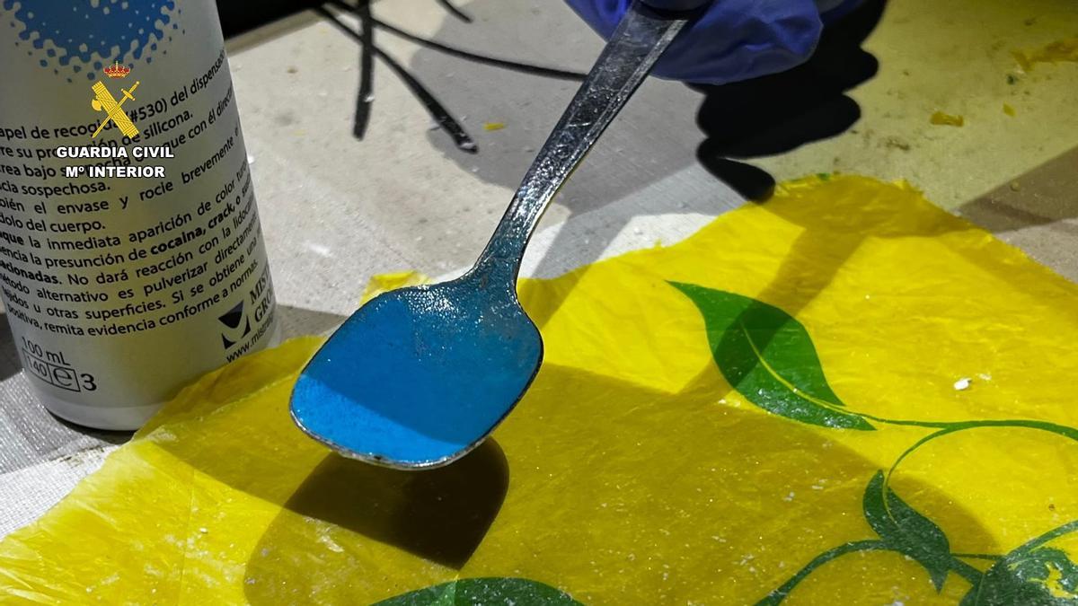 Sustancias encontradas en la vivienda del detenido.