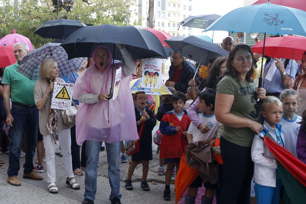 Protestas en el CEIP 103 de Valencia.