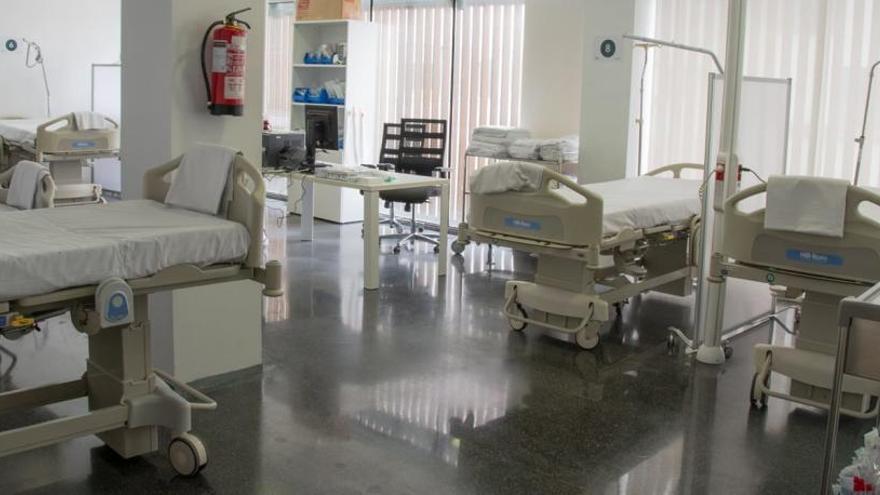 Sala extra habilitada en Urgencias para el pico de contagios de coronavirus