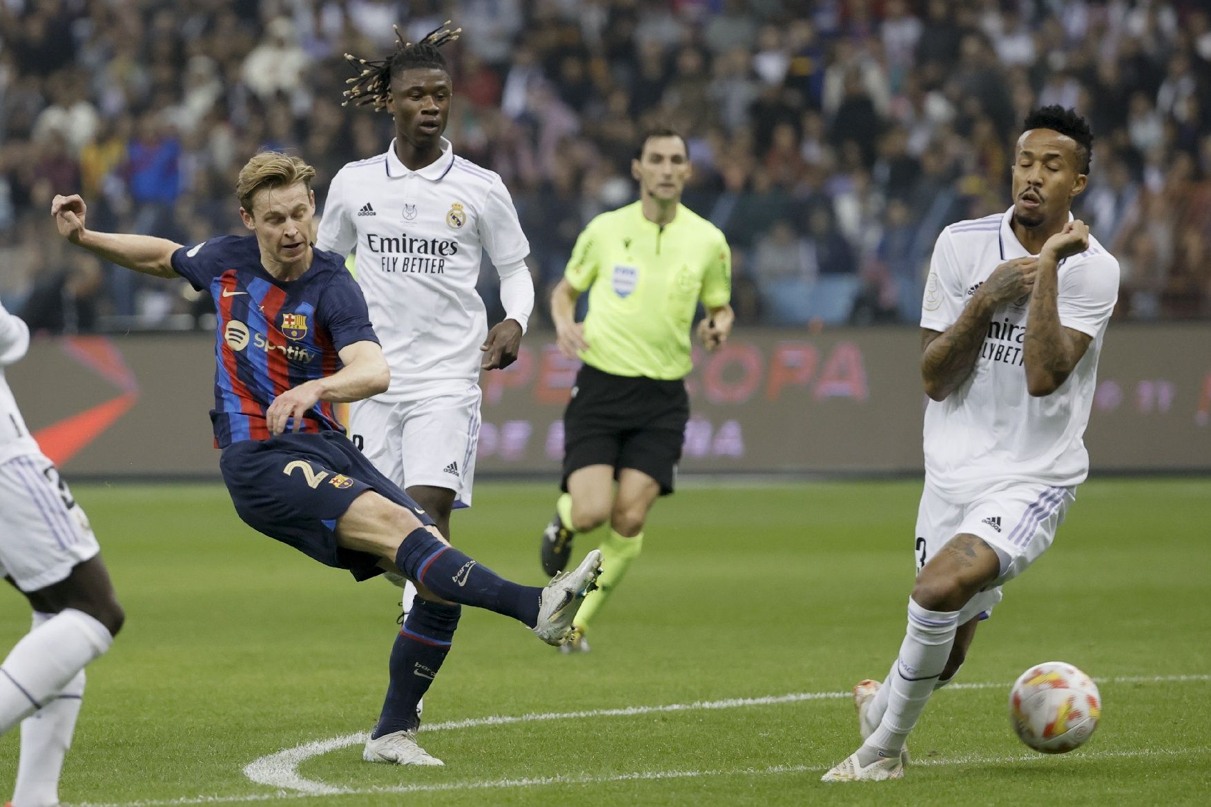 Les millors imatges de la final de la supercopa entre el Madrid i el Barça