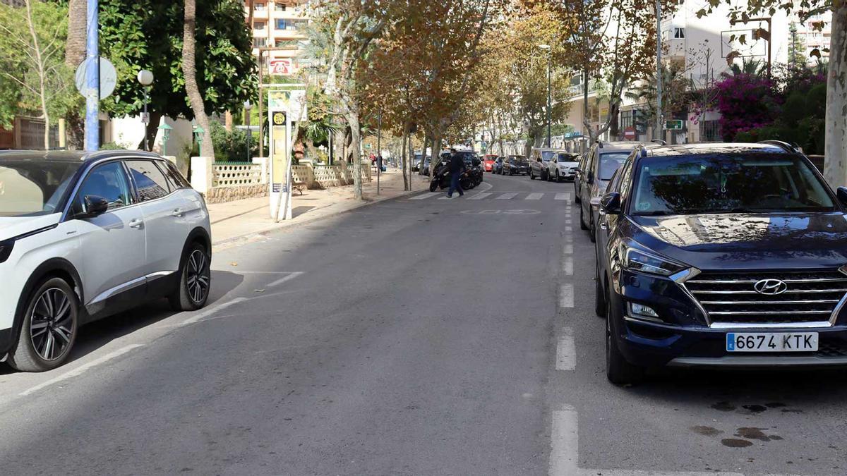 La avenida de Montecarlo de Benidorm donde se ejecutará un nuevo proyecto.