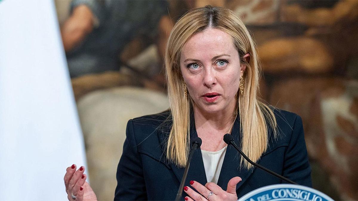 La primera ministra de Italia, Giorgia Meloni.