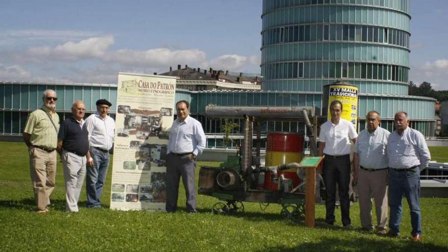 El único gasógeno activo en Galicia permanecerá expuesto en el concello hasta el día 29.