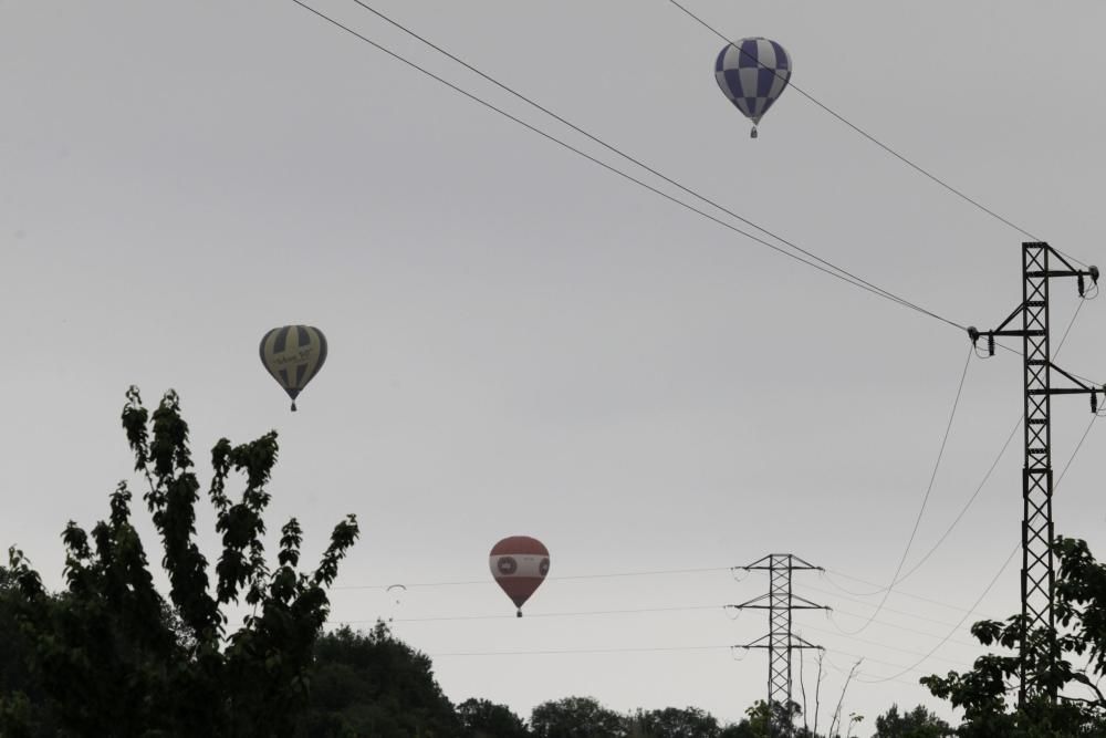 Segunda jornada, hoy viernes, de la regata de globos aerostáticos en Gijón.