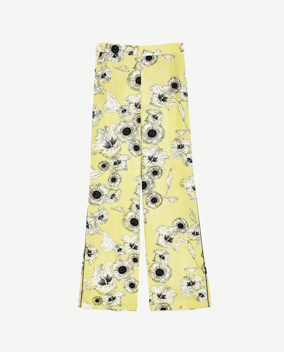 El paraíso 'made in' Zara: Pantalón con flores (29,95 euros)