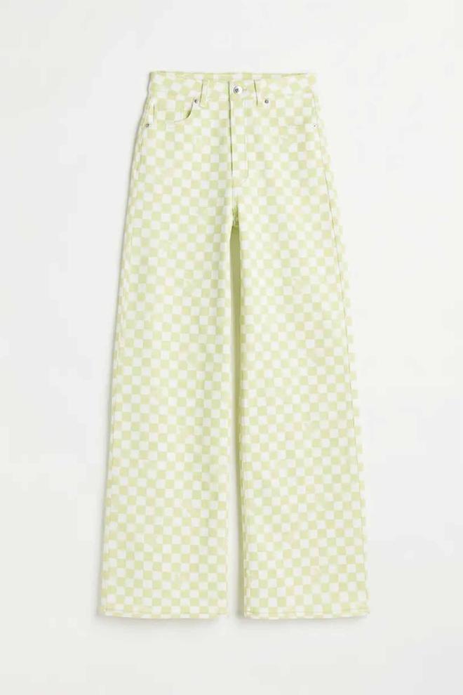 Pantalón estampado de cuadros de H&amp;M