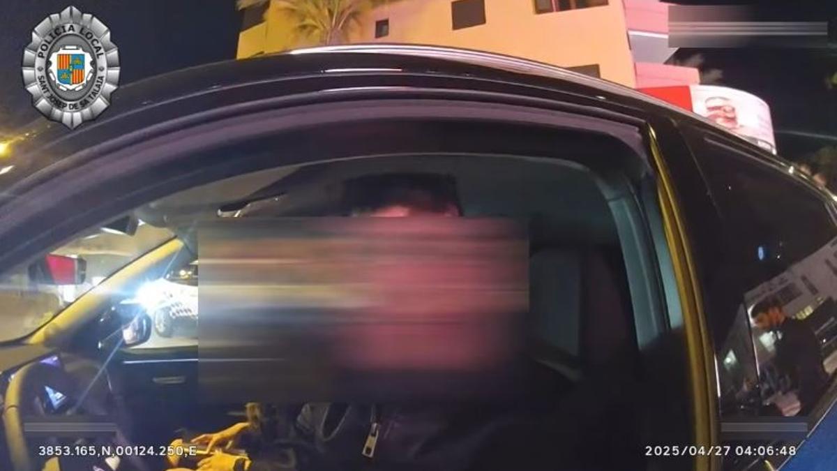 Imagen de la Policía Local de uno de los controles