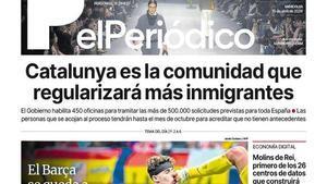 La portada de EL PERIÓDICO del 15 de abril de 2026