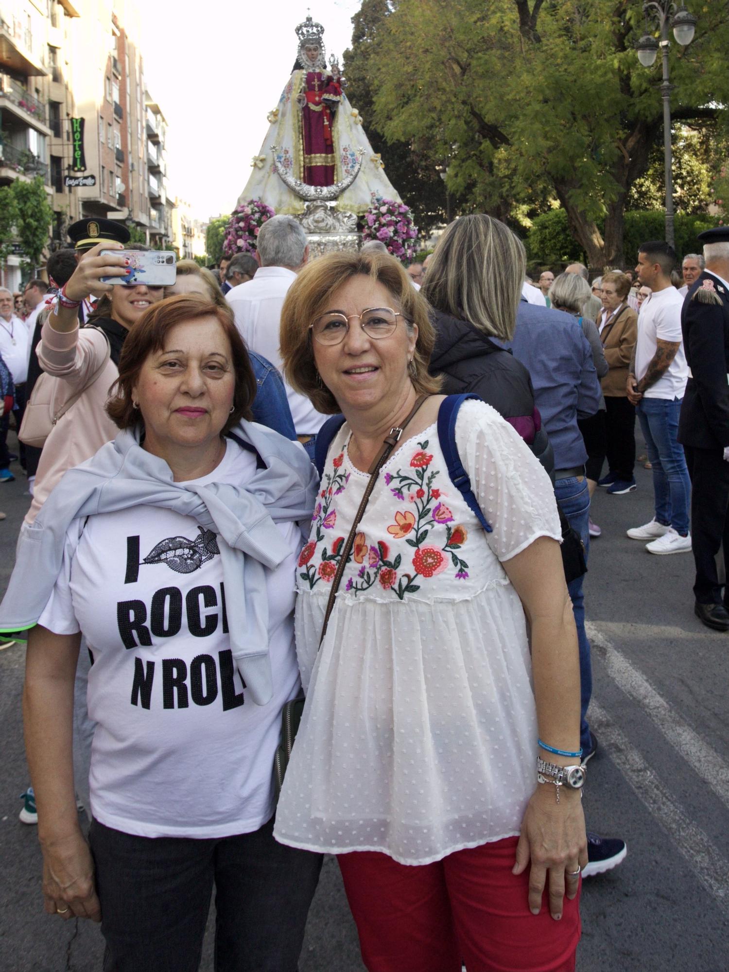 Las imágenes del regreso en romería de la Fuensanta a su santuario