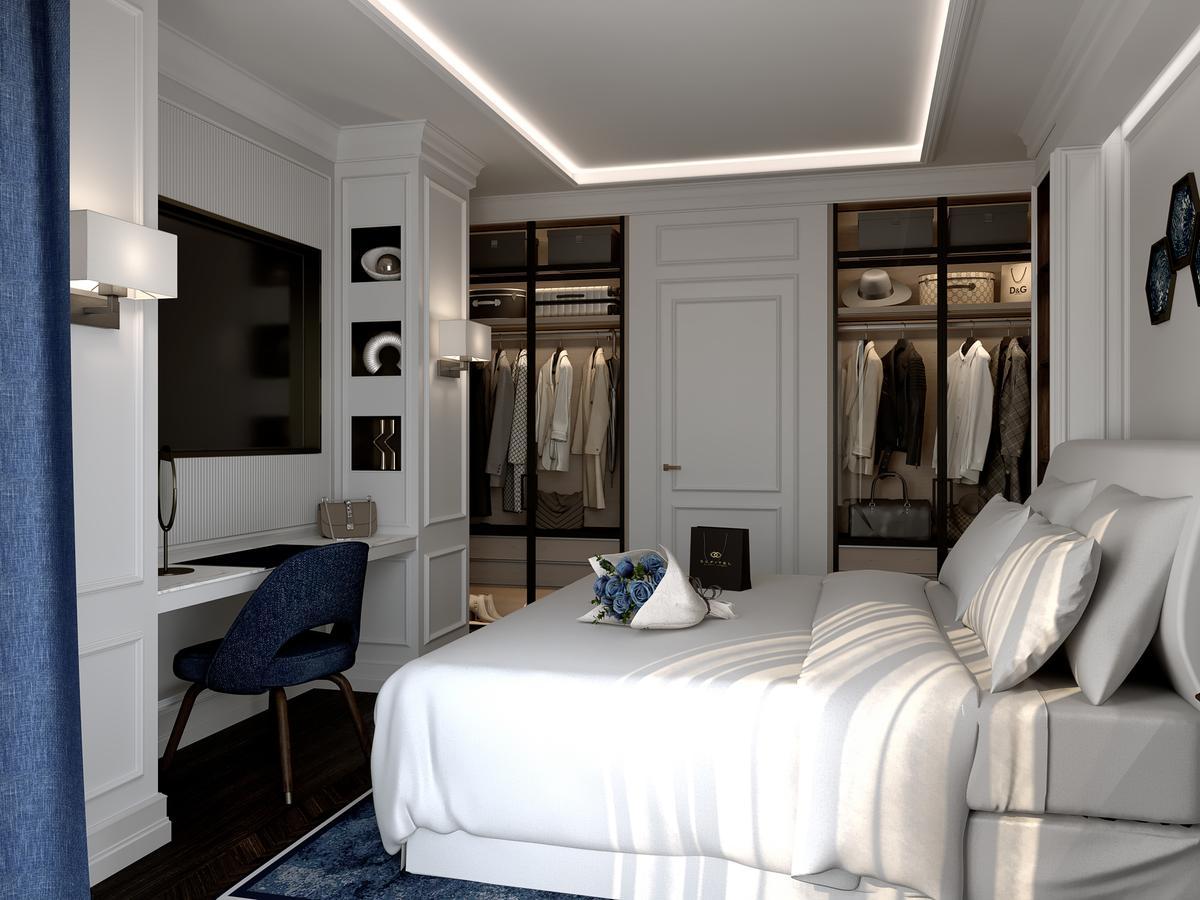 Render de una habitación del nuevo Sofitel Barcelona Skipper.