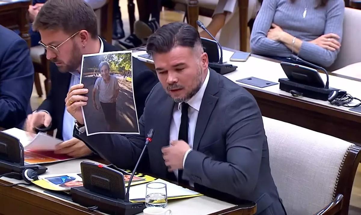 Rufian pregunta a Mazón en el Congreso.