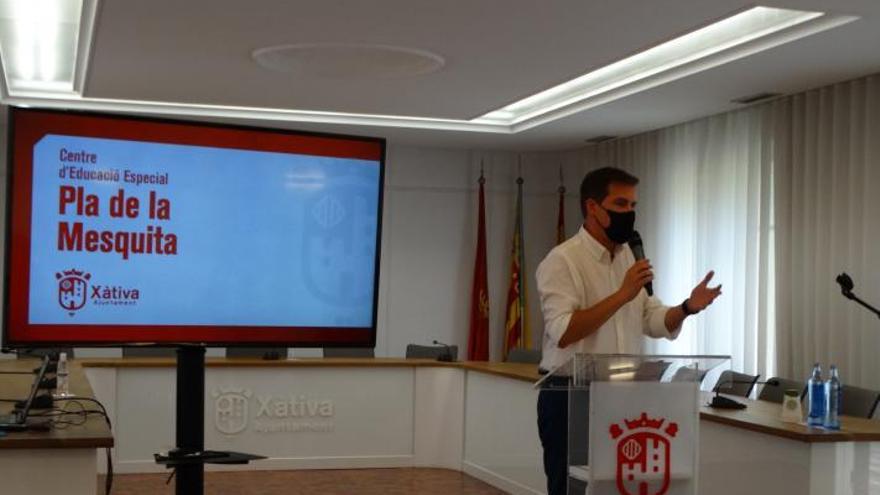 Roger Cerdà, durante la presentación de ayer. | PERALES IBORRA