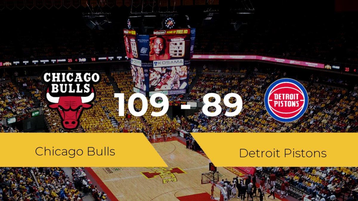 Chicago Bulls logra derrotar a Detroit Pistons en el United Center (109-89)