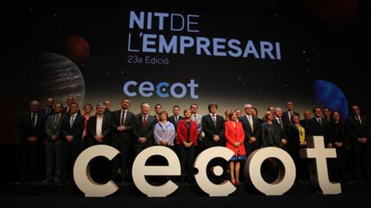 La 'Nit de l'empresari', de la patronal Cecot, celebrada el pasado 23 de octubre.