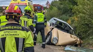 Muere una mujer en un accidente en Salamanca