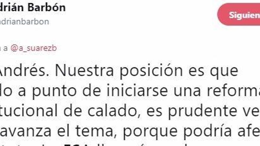 El debate sobre la oficialidad llega a las redes: Barbón ve &quot;prudente&quot; esperar a la reforma constitucional