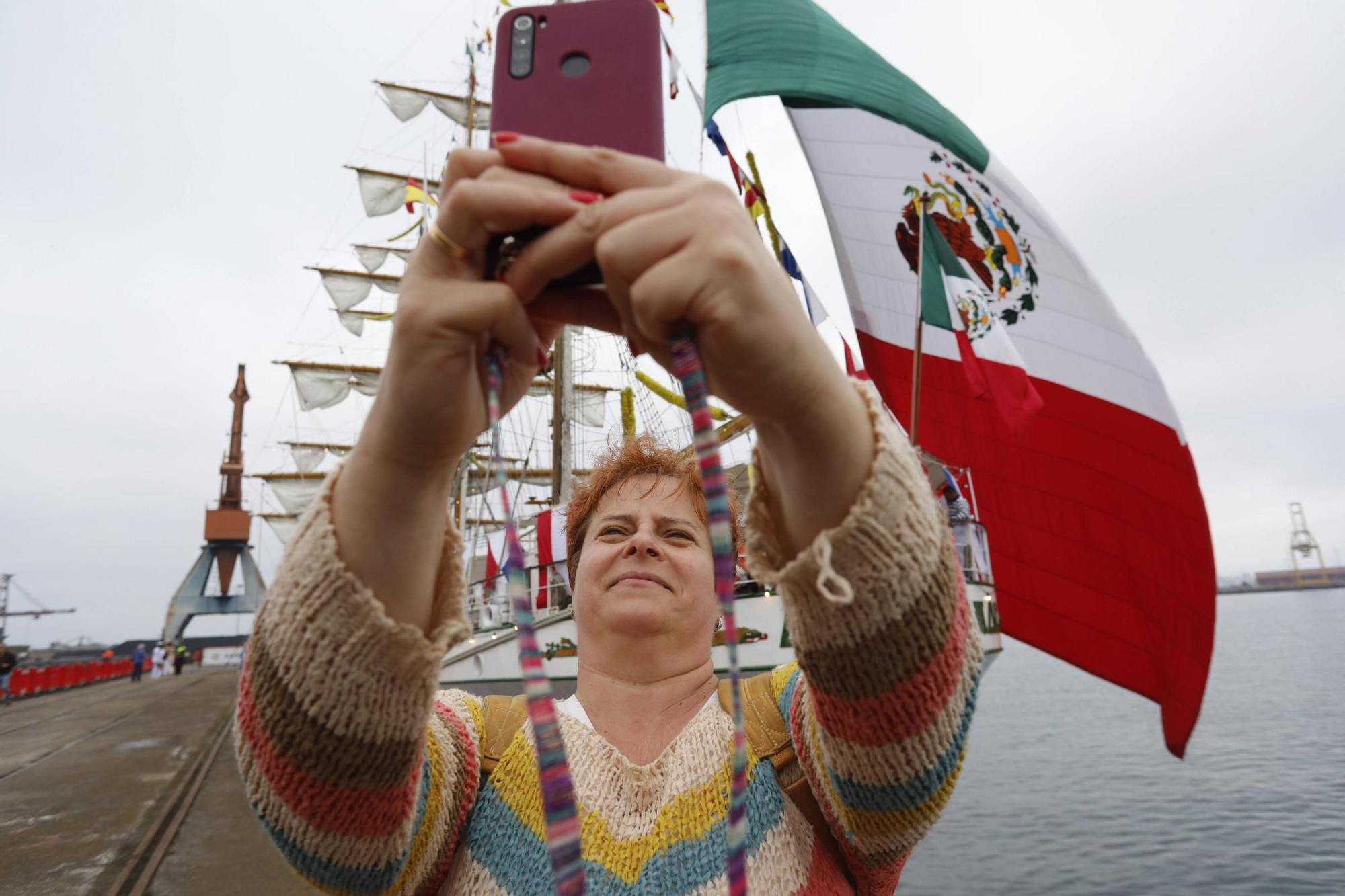 En imágenes: Así es el «Cuauhtémoc», el imponente barco de México que acaba de llegar a Gijón