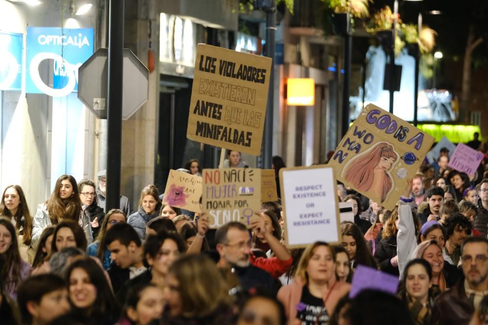 Manifestació a Figueres pel Dia de la Dona.