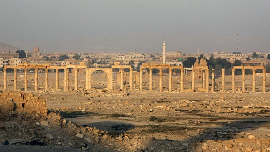 Un vídeo del Estado Islámico muestra la ciudad de Palmira sin daños