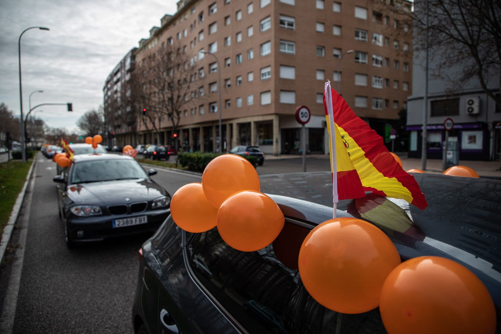 GALERÍA | Así se ha desarrollado en Zamora la manifestación en coche contra la Ley Celaá