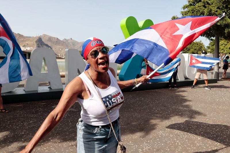 Manifestación por la libertad en Cuba