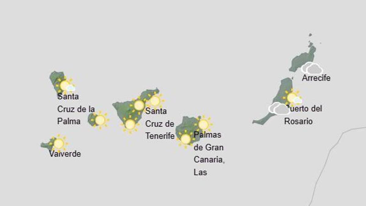 Predicción del tiempo en Canarias (del 20 al 26 de abril)